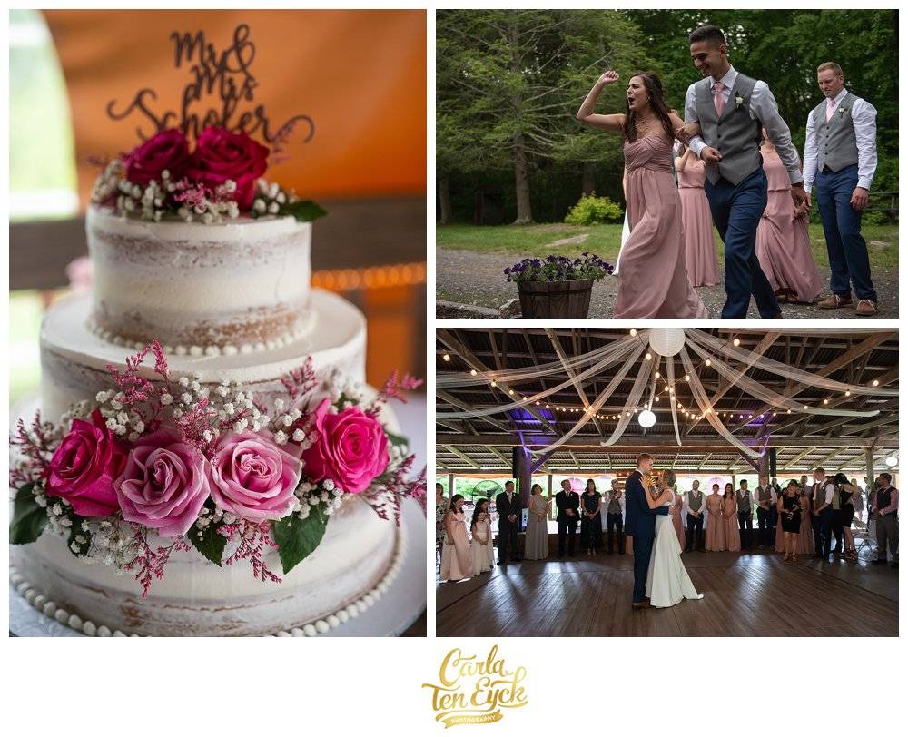 Wedding reception at Wright’s Mill Farm, Canterbury CT