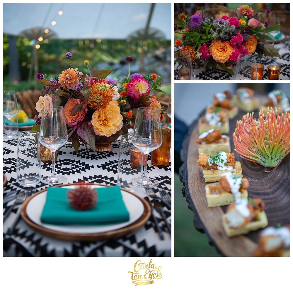 Wedding day appetizers by On the Marc Events Norwalk CT