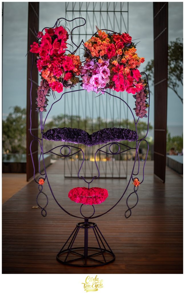 Frida Kahlo inspired floral decor at the Solaz Los Cabos in Cabo San Lucas Mexico at the Engage Conference 