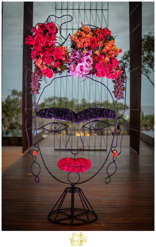 Frida Kahlo inspired floral decor at the Solaz Los Cabos in Cabo San Lucas Mexico at the Engage Conference