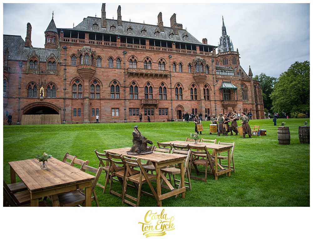 Feast is set for the Highlands party at Mount Stuart Castle on the Isle of Bute Scotland
