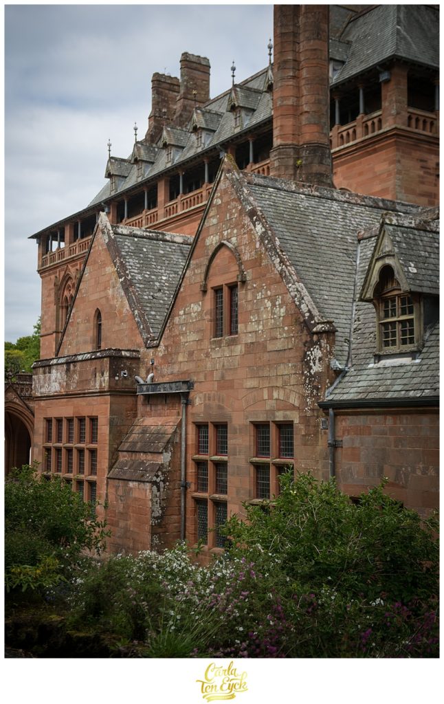 Mount Stuart Castle exterior on the Isle of Bute Scotland