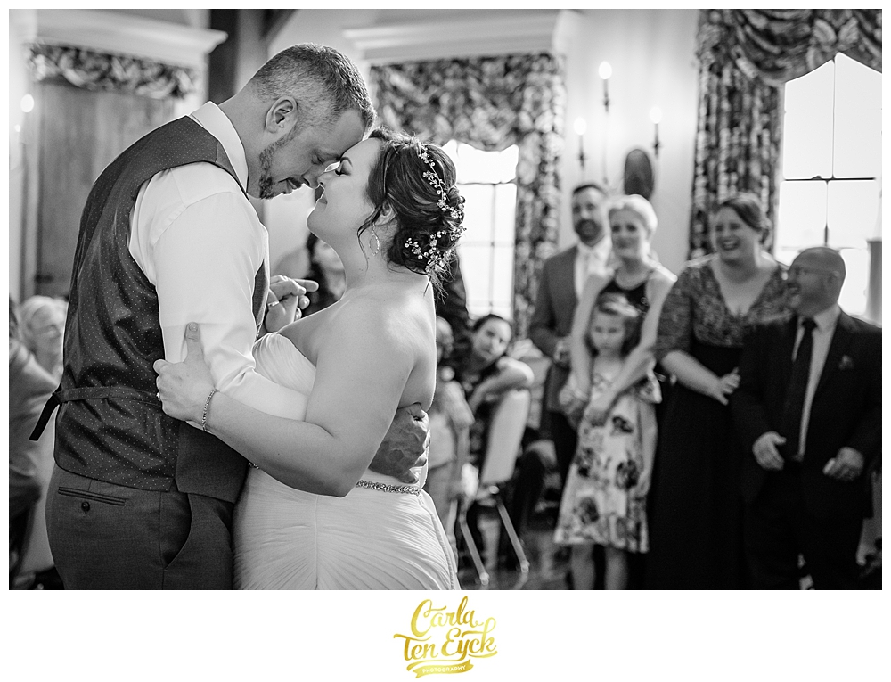 Bride and groom dance at their wedding at the Publick House Historic Inn Sturbridge MA