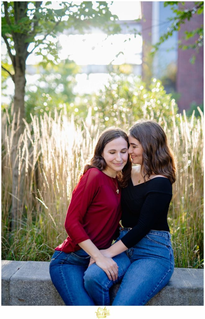 Every nook of Smith College in Northampton MA is gorgeous for an engagement session.