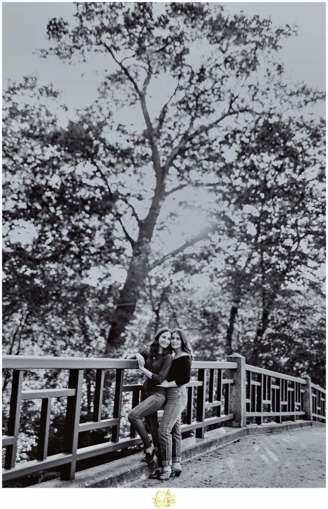 The bridge on the Smith College campus in Northampton MA is the most stunning backdrop for your engagement session!